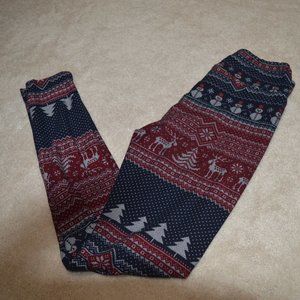 LulaRoe Christmas Leggings-OS Worn 1x, washed per instructions